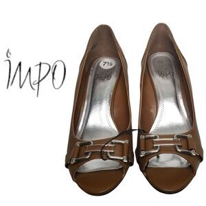 IMPO Womens Wedge Buckle Heels Size 7.5M